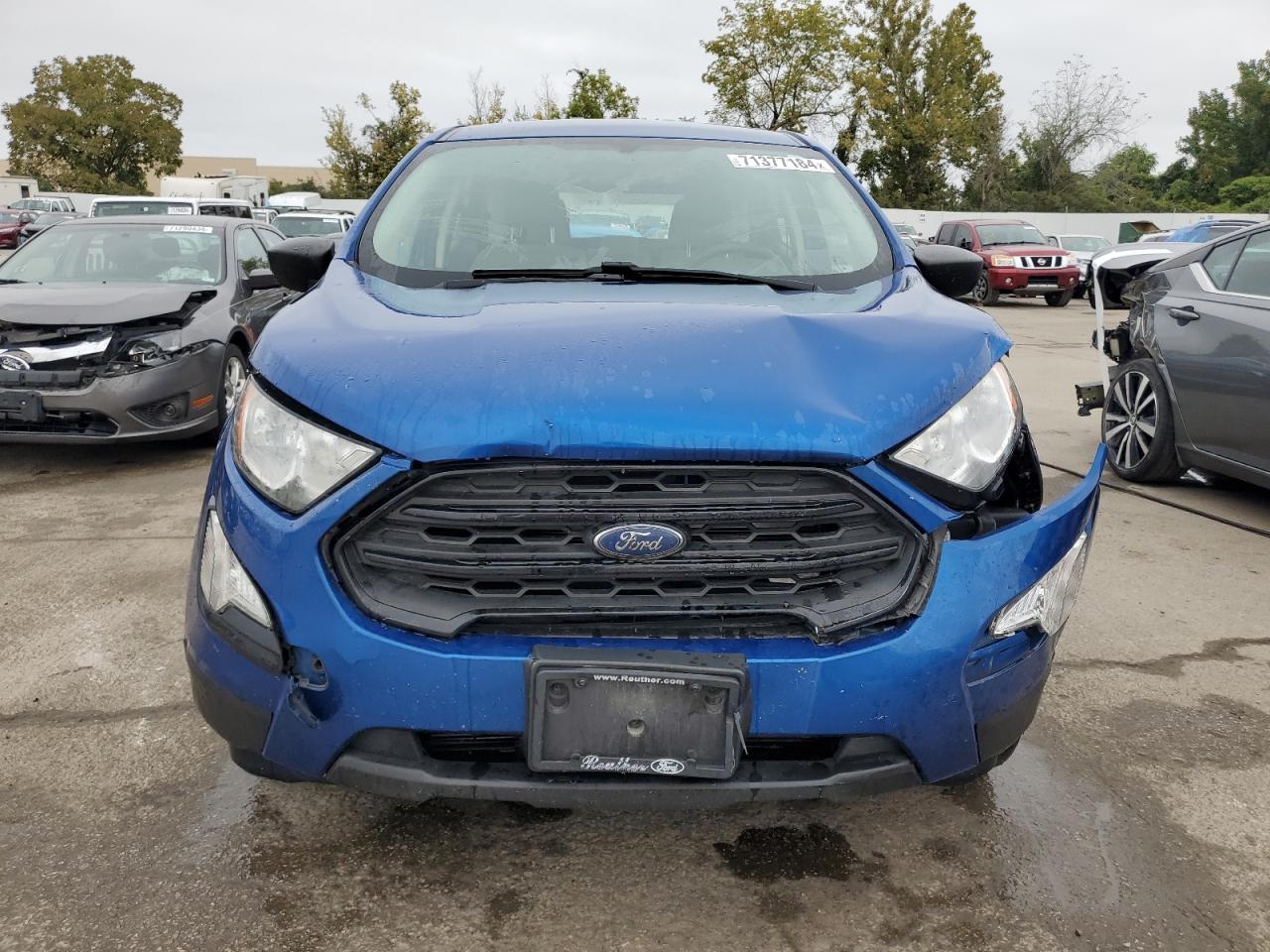 2019 Ford EcoSport VIN MAJ6S3FL7KC274407 Copart auction photo, front end / side damage thumbnail 5