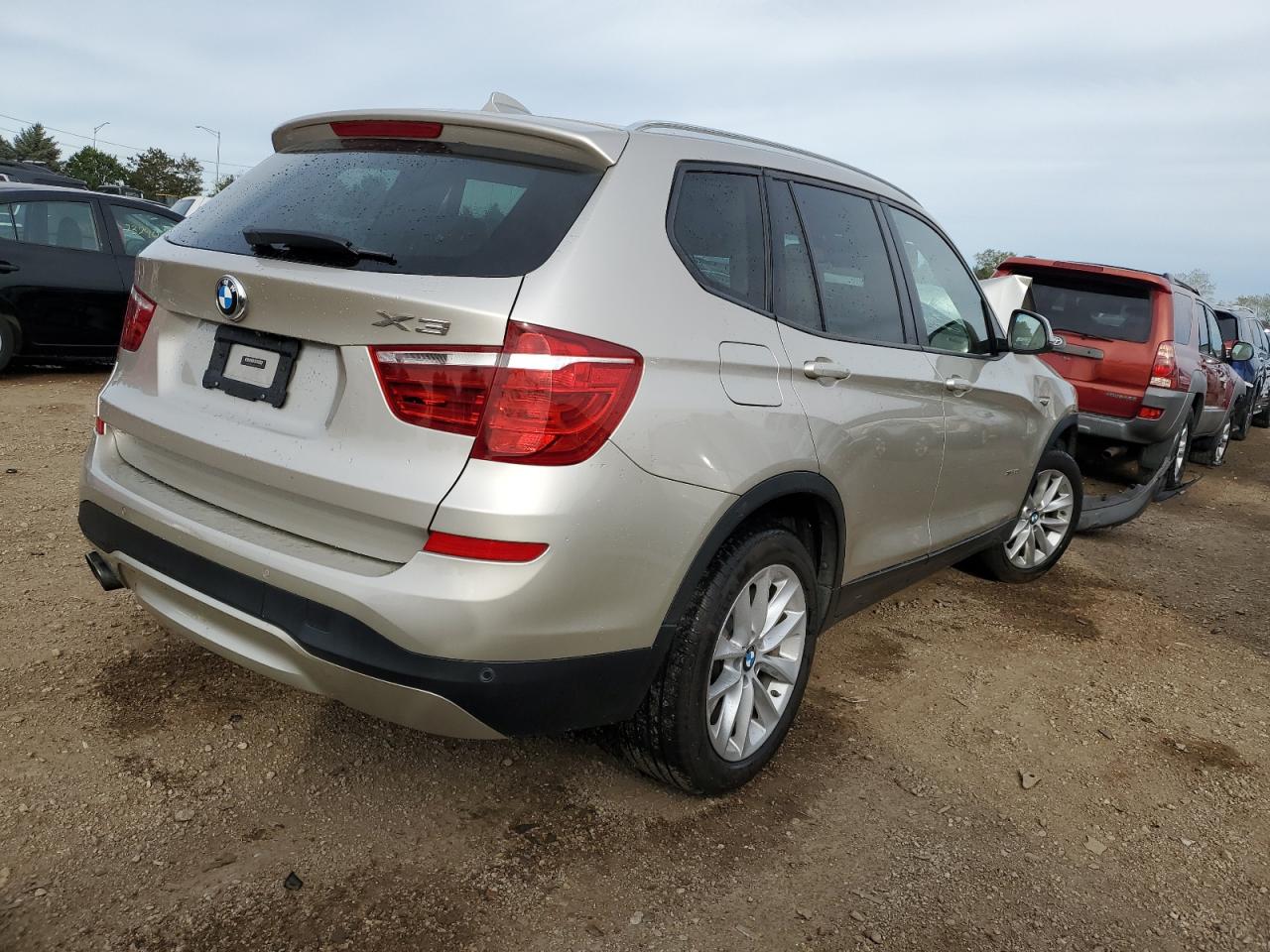 2015 BMW X3 VIN 5UXWX9C50F0D57044 Copart auction photo, front end damage thumbnail 3