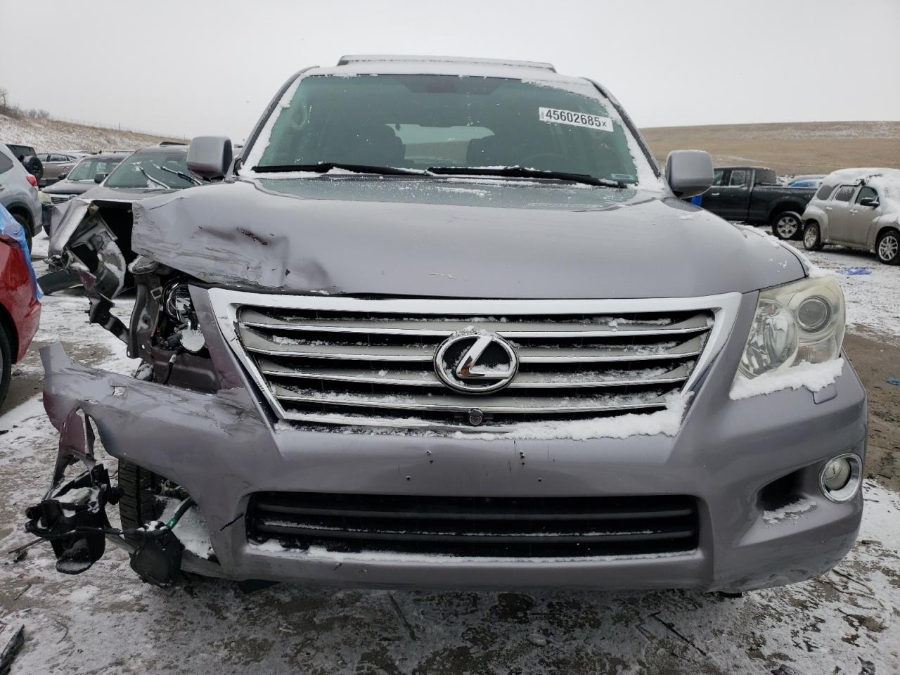 2011 Lexus LX VIN JTJHY7AX3B4069631 Copart auction photo, front end / side damage thumbnail 5