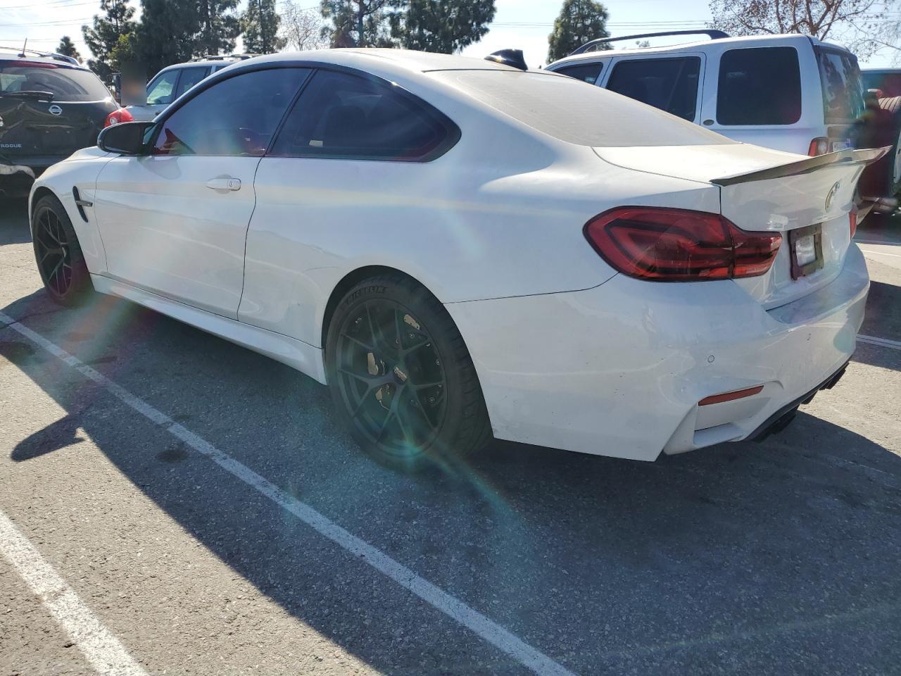 2018 BMW M4 VIN WBS4Y9C54JAC86500 Copart auction photo, vandalism / undercarriage damage thumbnail 2