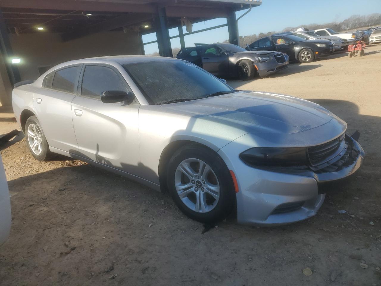 2016 Dodge Charger VIN 2C3CDXBG8GH237592 Copart auction photo, front end / side damage thumbnail 4