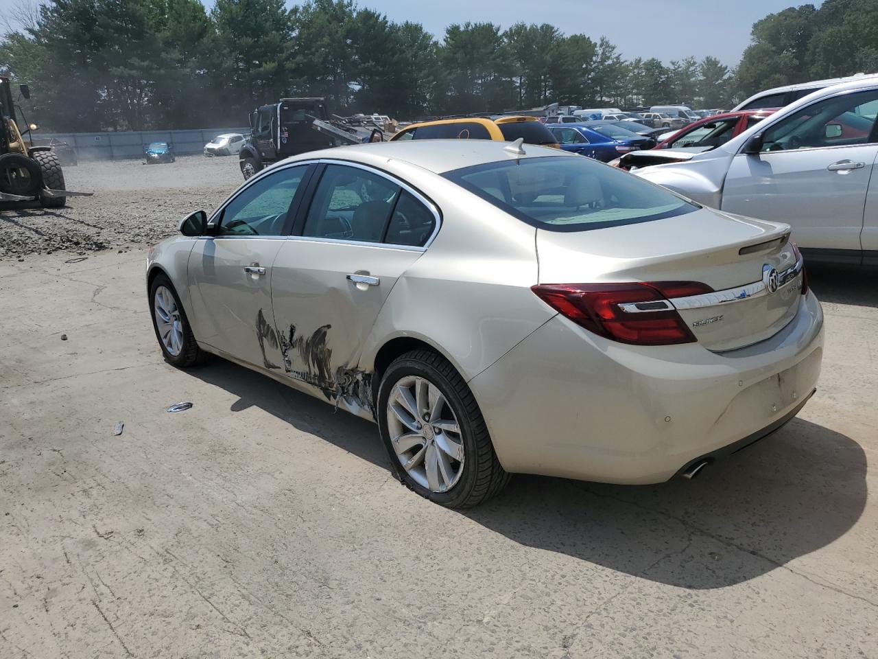 2014 Buick Regal VIN 2G4GP5EX3E9322525 Copart auction photo, side damage thumbnail 2