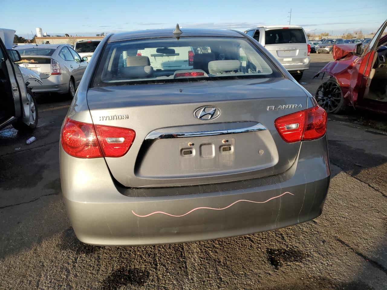 2010 Hyundai Elantra VIN KMHDU4AD3AU167389 Copart auction photo, front end damage thumbnail 6