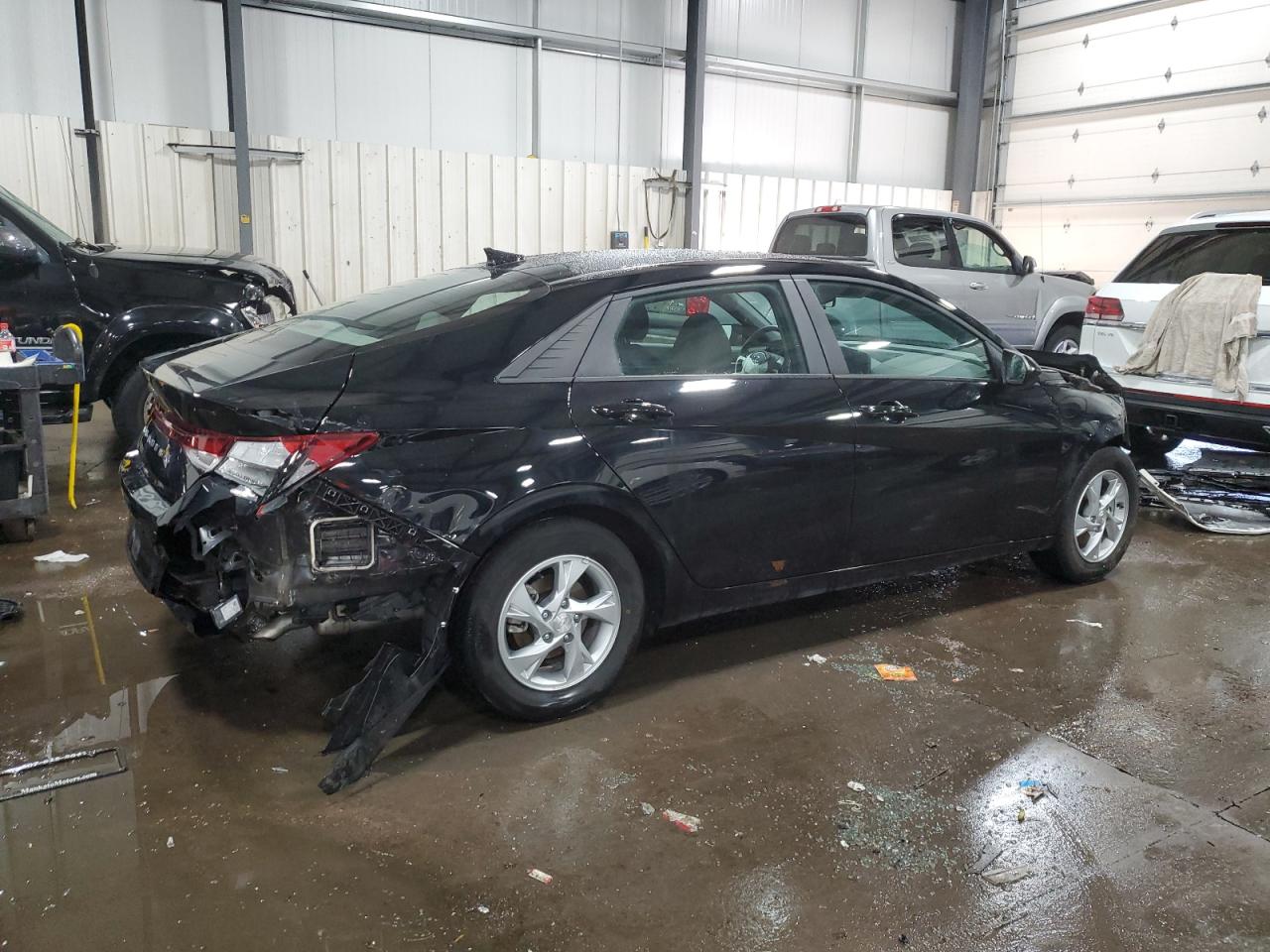 2023 Hyundai Elantra VIN KMHLL4AG3PU535734 Copart auction photo, front end / rear end damage thumbnail 3