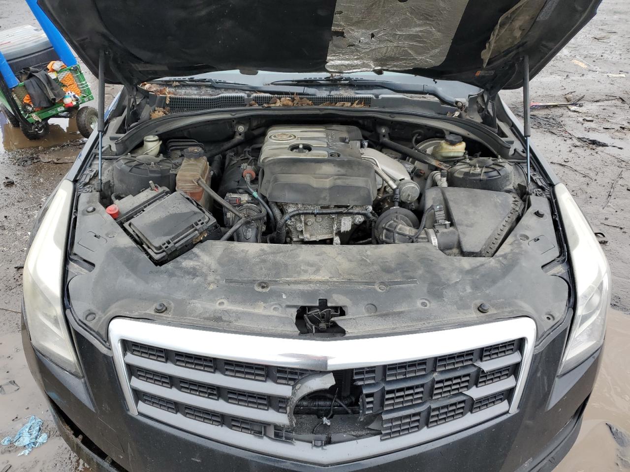 2013 Cadillac ATS VIN 1G6AA5RX1D0137729 Copart auction photo, front end / rear end damage thumbnail 11
