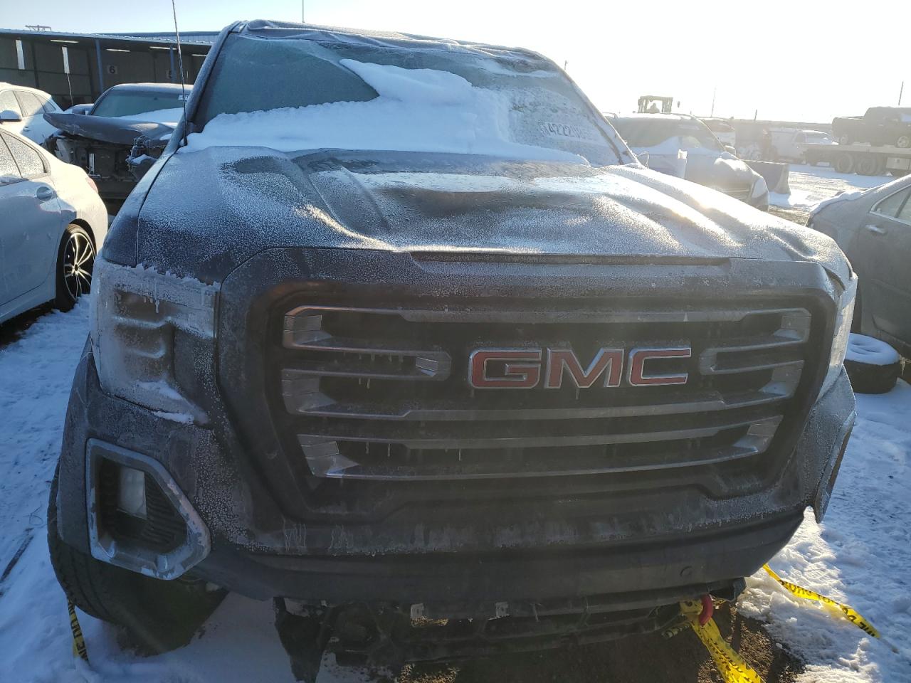 2021 GMC Sierra VIN 1GTU9EET5MZ218086 Copart auction photo, all over damage thumbnail 5