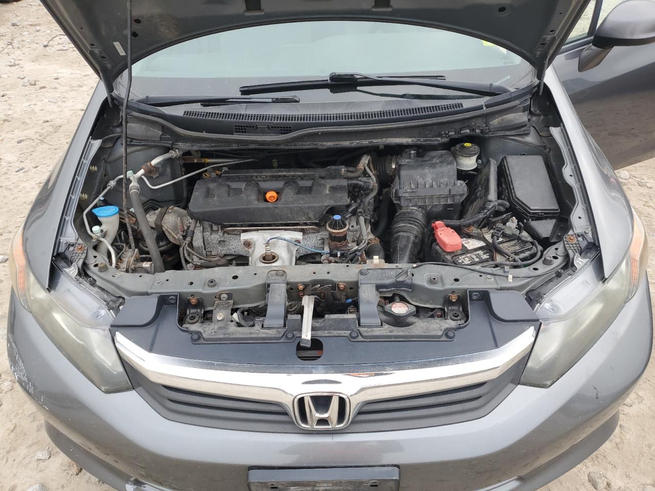 2012 Honda Civic VIN 2HGFB2F50CH304840 Copart auction photo, rear end / side damage thumbnail 12
