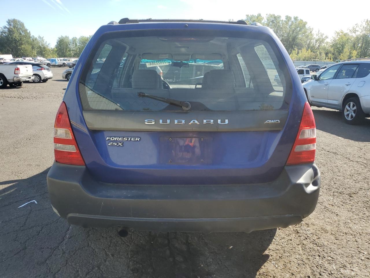2003 Subaru Forester VIN JF1SG63663G705300 Copart auction photo, front end / rear end damage thumbnail 6