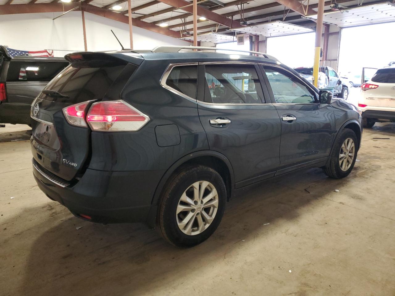 2015 Nissan Rogue VIN 5N1AT2MV2FC753416 Copart auction photo, rear end damage thumbnail 3