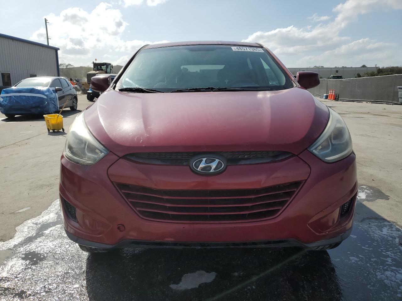 2014 Hyundai Tucson VIN KM8JT3AF9EU805636 Copart auction photo, side damage thumbnail 5