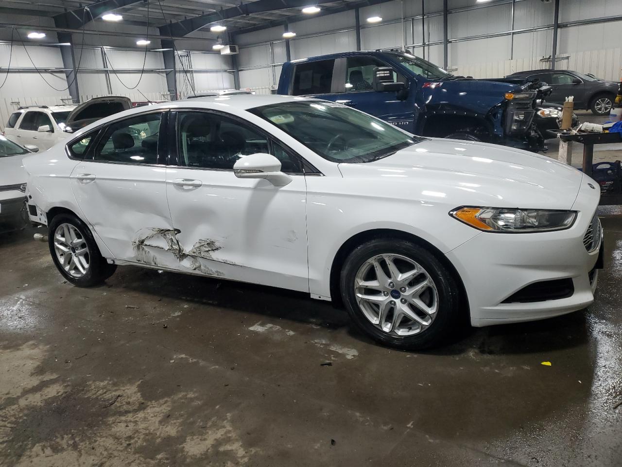 2016 Ford Fusion VIN 3FA6P0H70GR118783 Copart auction photo, side / rear end damage thumbnail 4