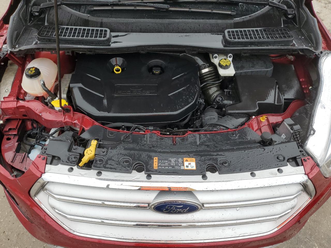 2017 Ford Escape VIN 1FMCU9J96HUE84582 Copart auction photo, rear end / front end damage thumbnail 12