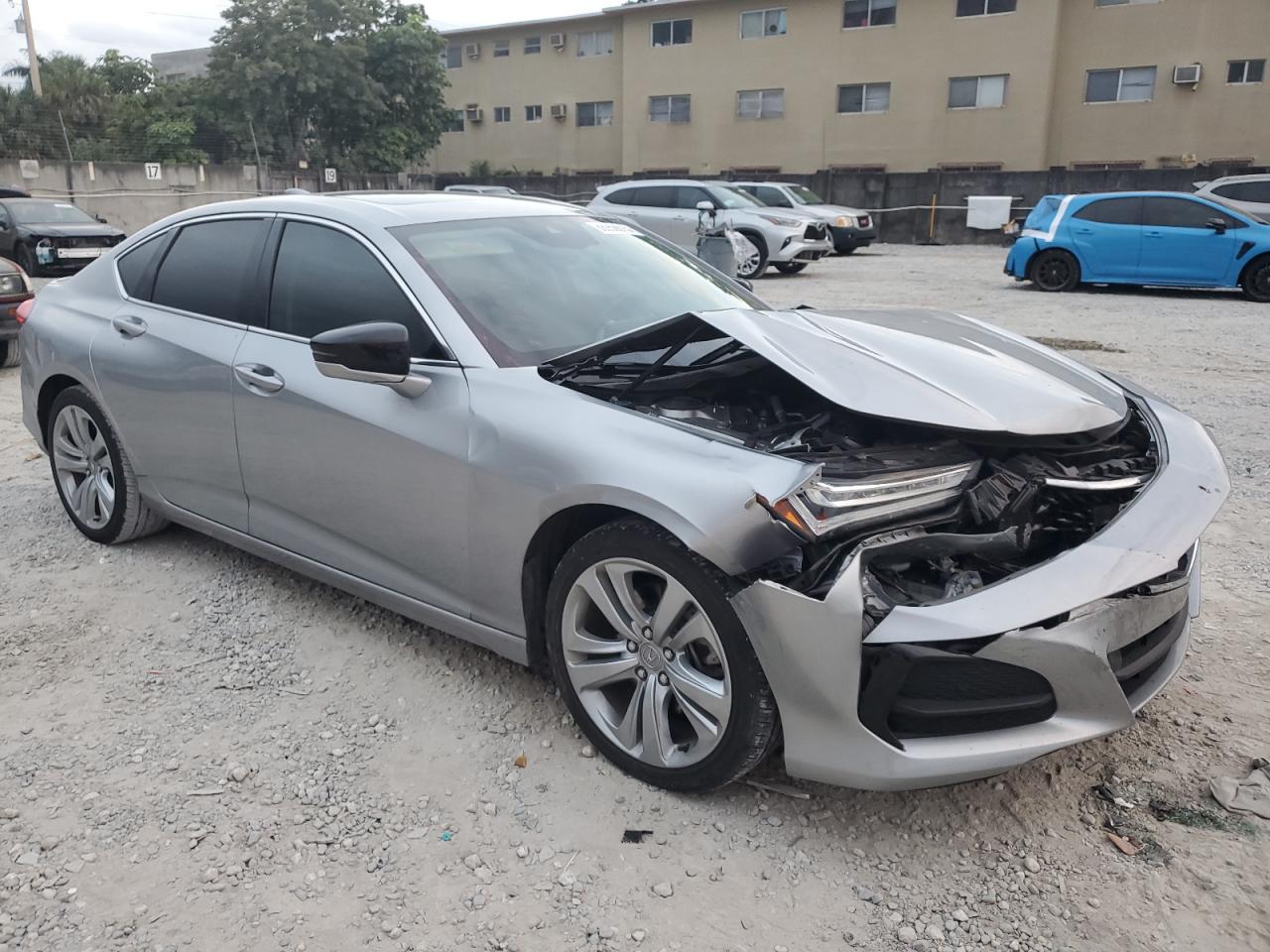 2022 Acura TLX VIN 19UUB5F48NA005341 Copart auction photo, front end damage thumbnail 4