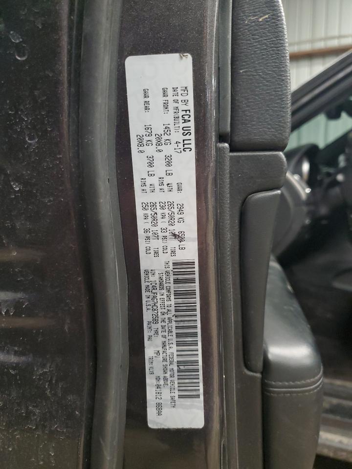 2017 Jeep Grand Cherokee VIN 1C4RJFAG7HC872589 Copart auction photo, front end / mechanical damage thumbnail 14