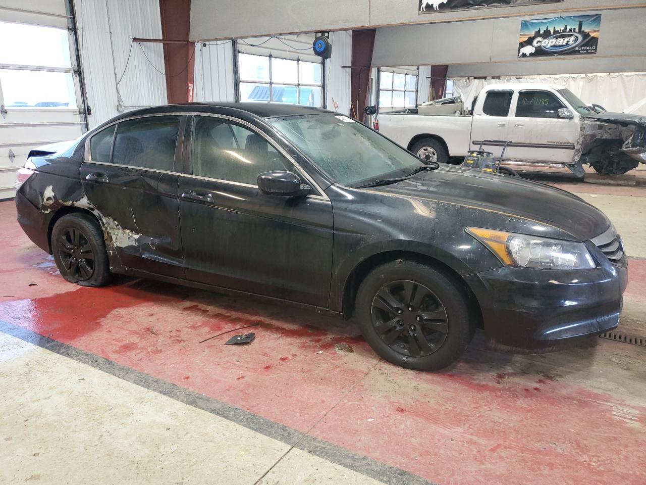 2011 Honda Accord VIN 1HGCP2F64BA074732 Copart auction photo, side / rear end damage thumbnail 4