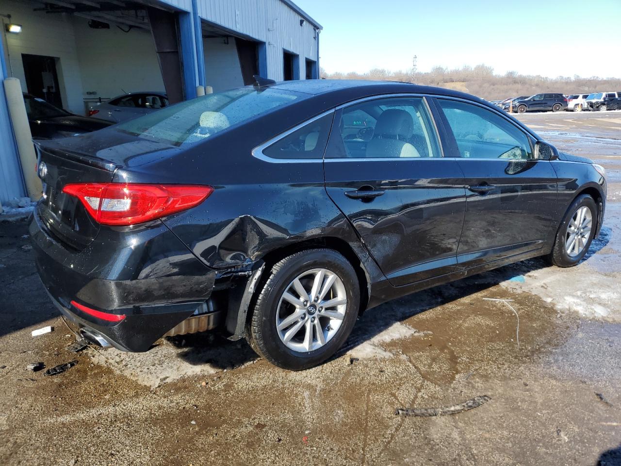 2016 Hyundai Sonata VIN 5NPE24AF2GH288823 Copart auction photo, side / rear end damage thumbnail 3