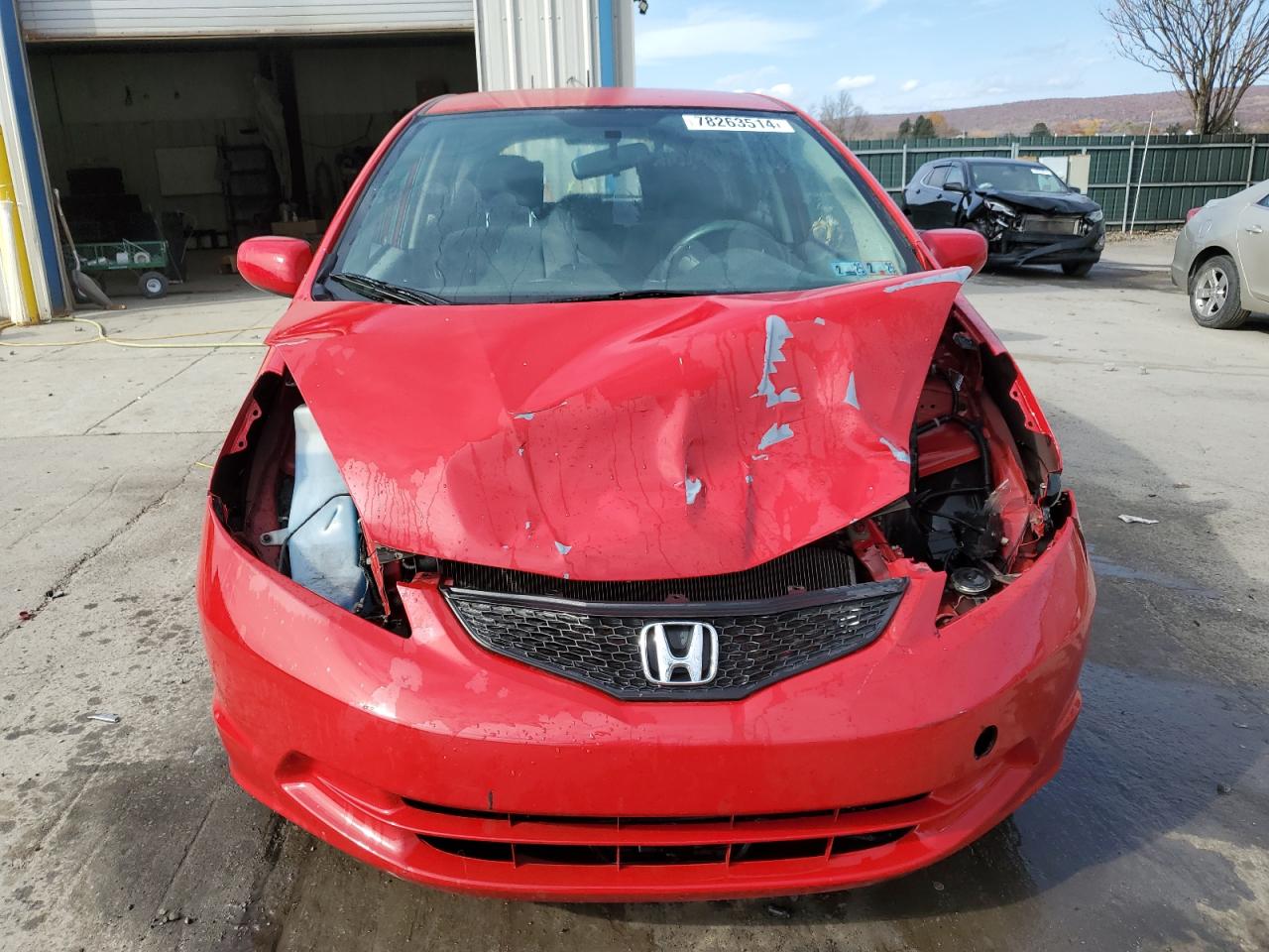 2012 Honda Fit VIN JHMGE8H38CS004057 Copart auction photo, front end damage thumbnail 5