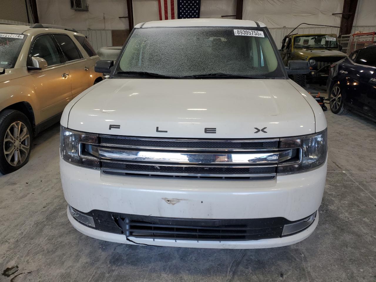 2015 Ford Flex VIN 2FMGK5C86FBA19517 Copart auction photo, top/roof / front end damage thumbnail 5