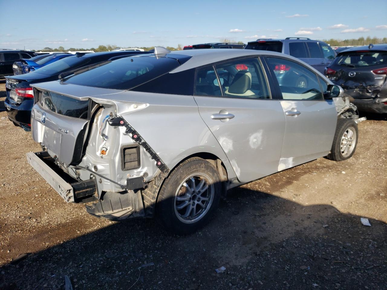 2016 Toyota Prius VIN JTDKARFU7G3023322 Copart auction photo, all over damage thumbnail 3