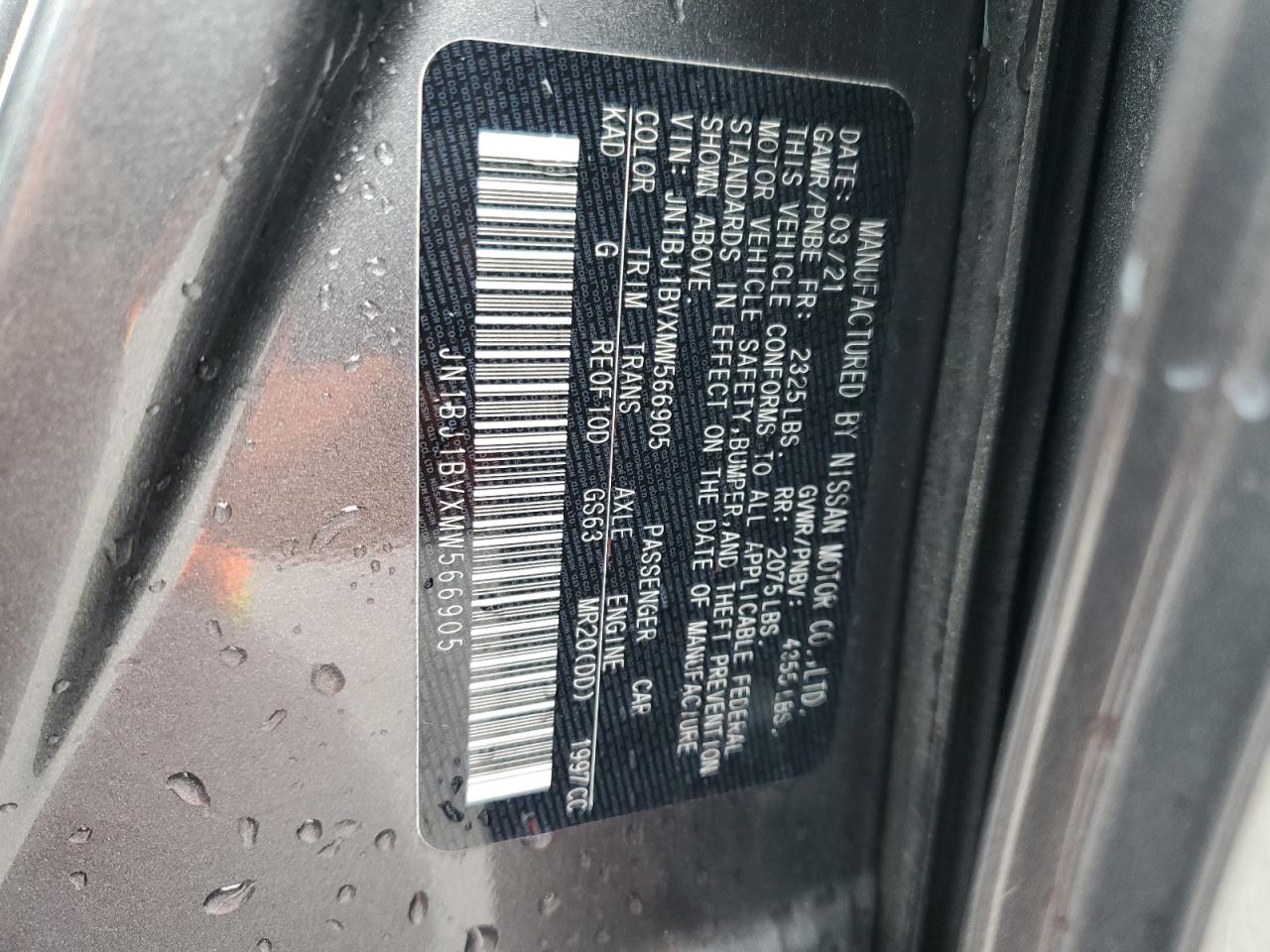 2021 Nissan Rogue VIN JN1BJ1BVXMW566905 Copart auction photo, front end / minor dent/scratches damage thumbnail 13