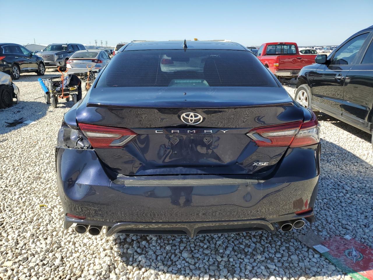 2022 Toyota Camry VIN 4T1K61AK1NU021383 Copart auction photo, rear end / side damage thumbnail 6