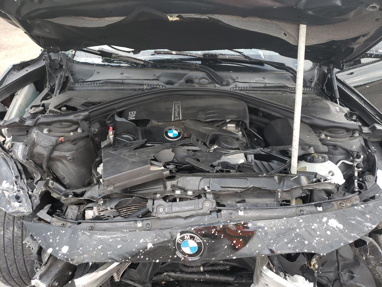 2014 BMW 3er VIN WBA3B1G53ENS79255 Copart auction photo, front end damage thumbnail 12