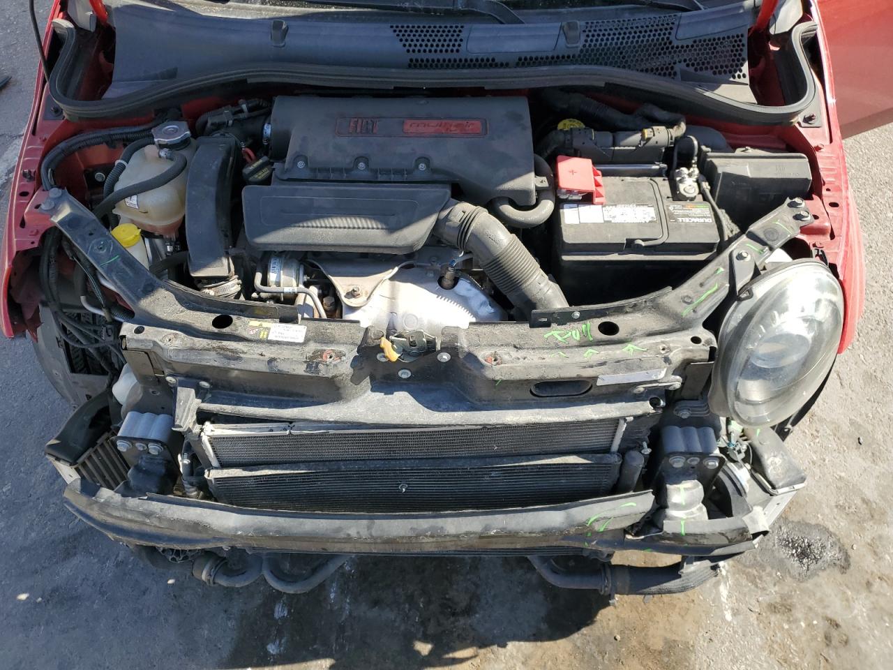 2015 Fiat 500 VIN 3C3CFFHH6FT690068 Copart auction photo, front end damage thumbnail 13