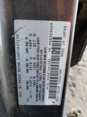 2011 Mazda 3 VIN JM1BL1K62B1464282 Copart auction photo, front end damage thumbnail 13
