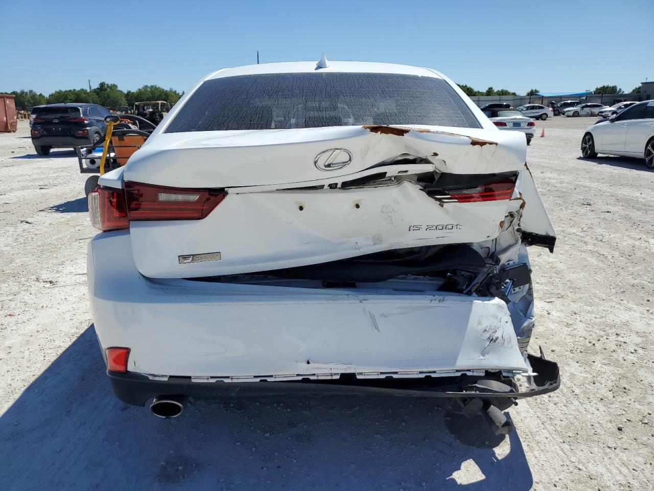 2016 Lexus IS VIN JTHBA1D22G5018423 Copart auction photo, rear end damage thumbnail 6