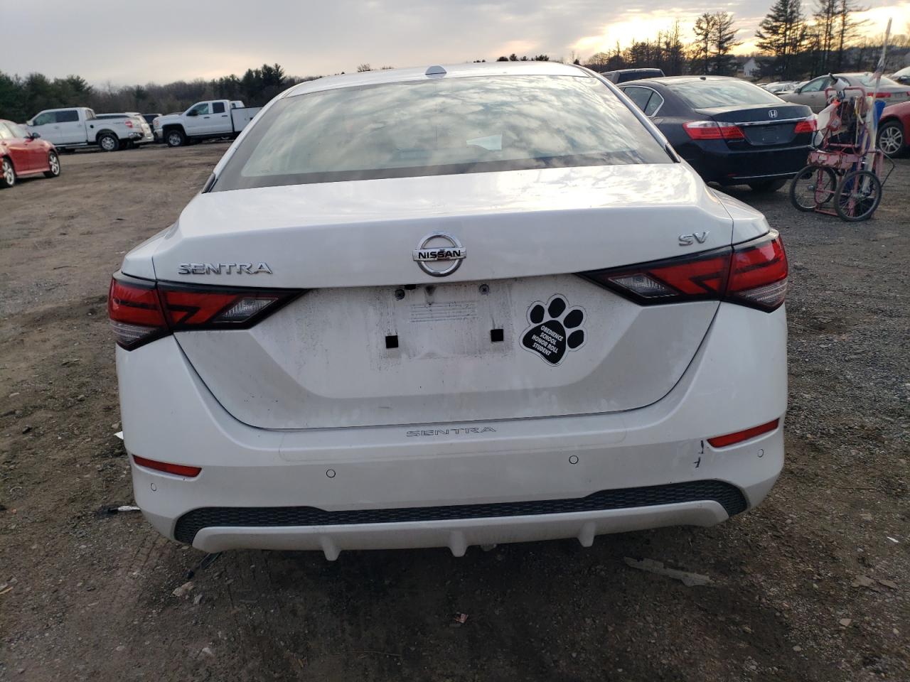 2022 Nissan Sentra VIN 3N1AB8CV3NY254161 Copart auction photo, front end / undercarriage damage thumbnail 6