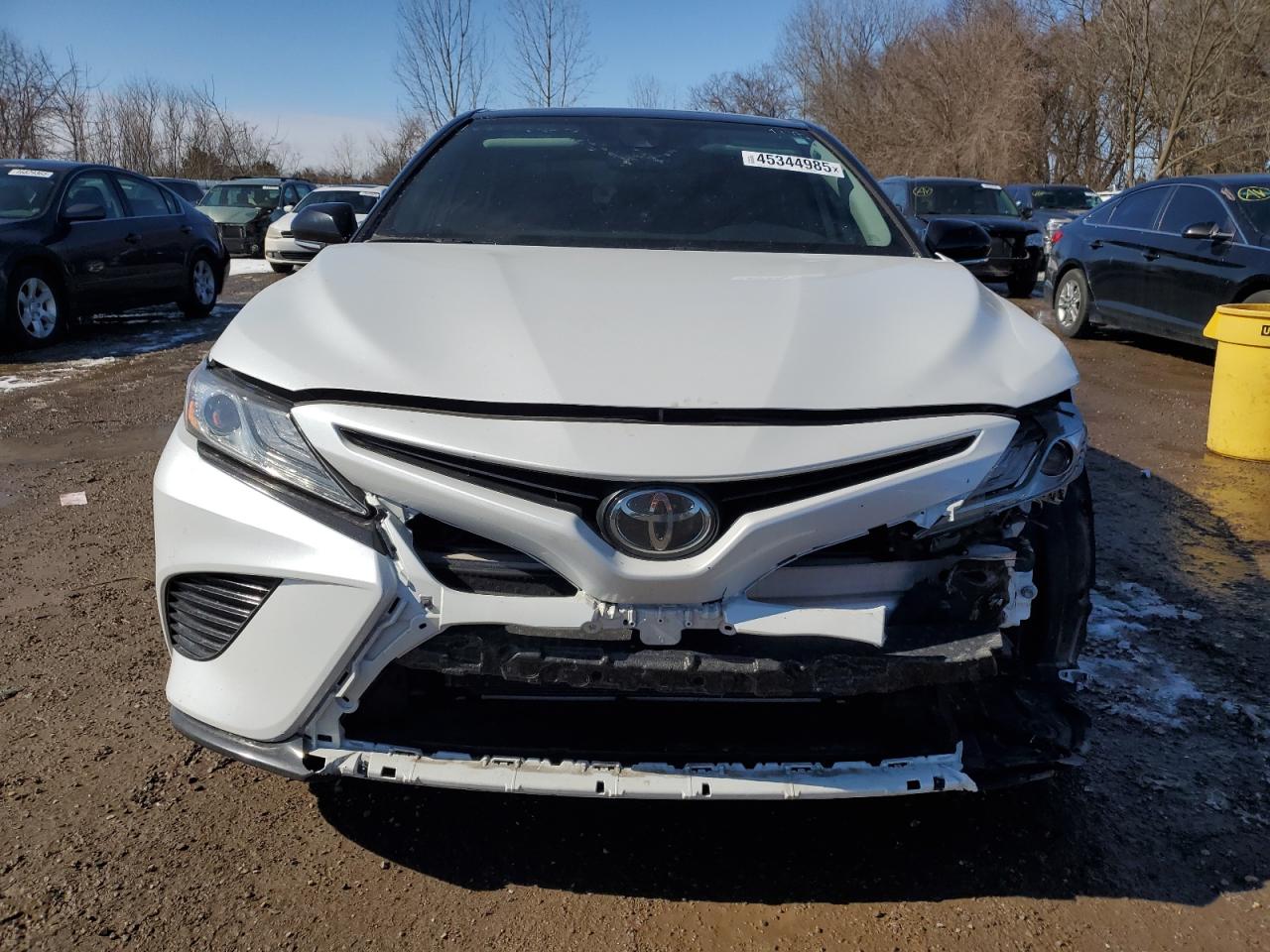 2019 Toyota Camry VIN 4T1B61HKXKU224466 Copart auction photo, undercarriage / front end damage thumbnail 5