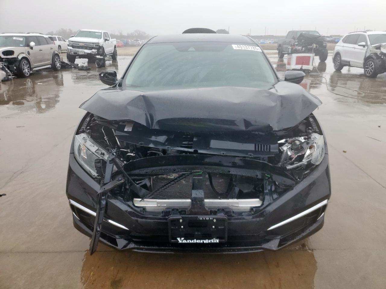 2019 Honda Civic VIN 19XFC2F62KE036209 Copart auction photo, front end damage thumbnail 5