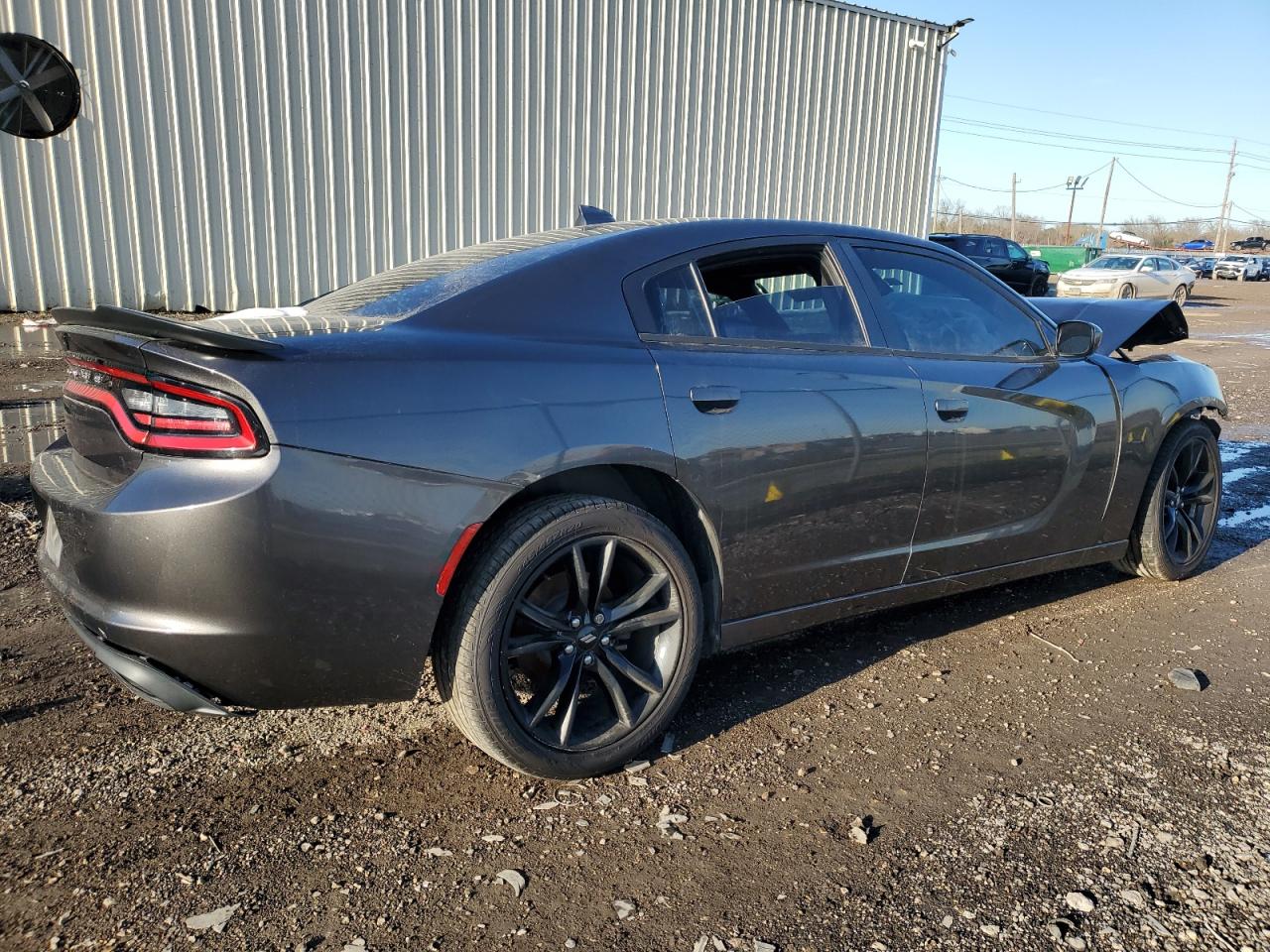 2016 Dodge Charger VIN 2C3CDXHGXGH144077 Copart auction photo, front end / side damage thumbnail 3