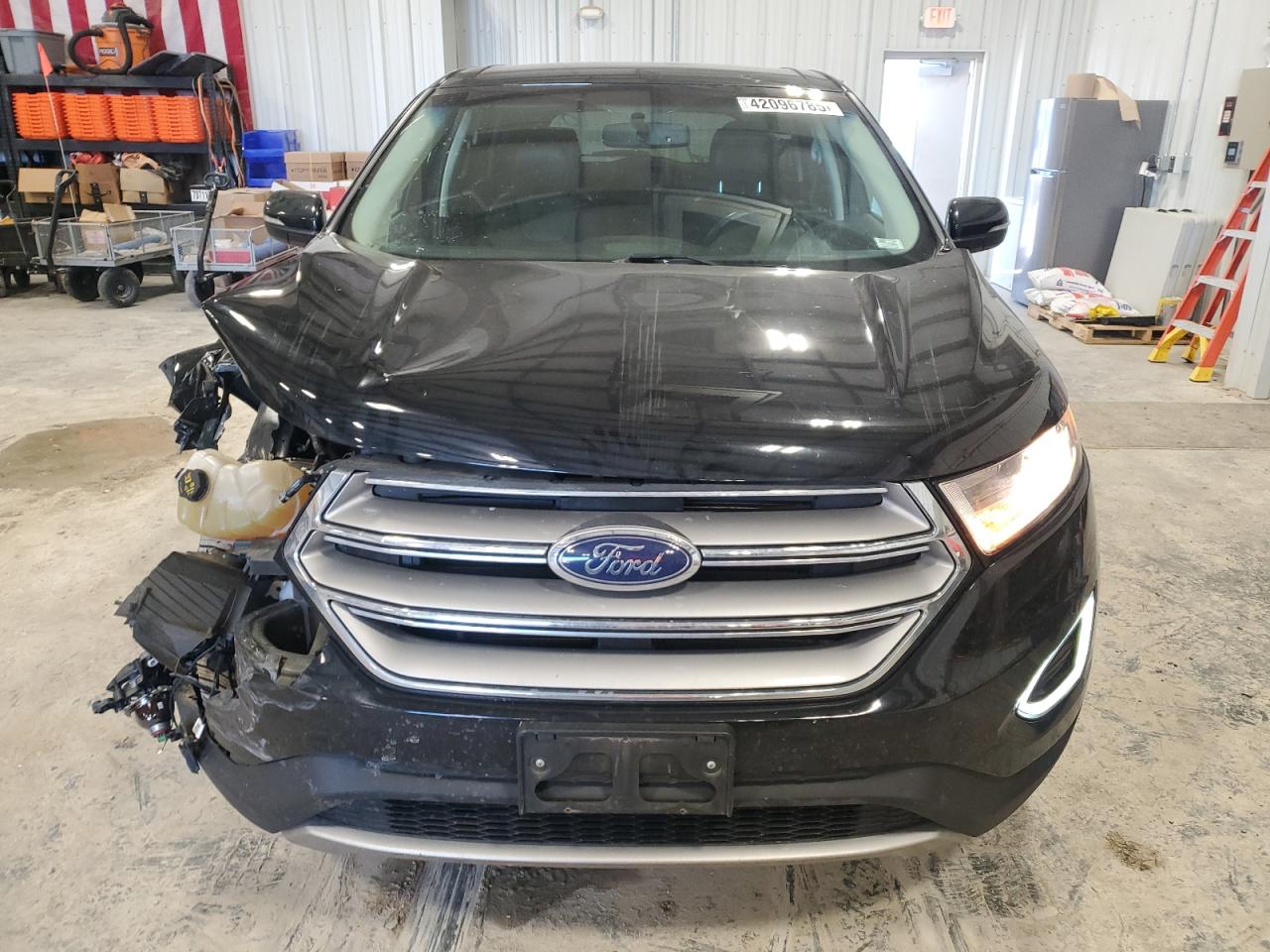 2016 Ford Edge VIN 2FMPK4K9XGBB66929 Copart auction photo, front end / side damage thumbnail 5