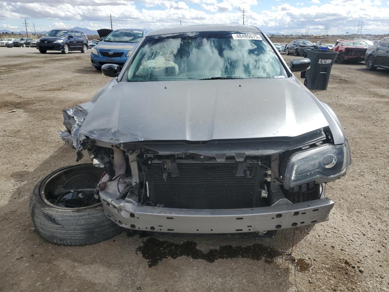 2017 Chrysler 300 VIN 2C3CCAEG1HH645915 Copart auction photo, undercarriage / front end damage thumbnail 5