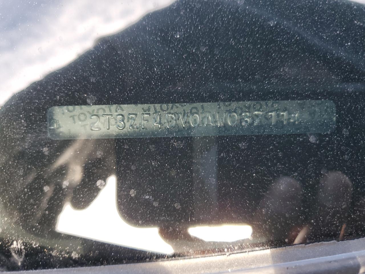 2010 Toyota RAV 4 VIN 2T3ZF4DV0AW037114 Copart auction photo, side / undercarriage damage thumbnail 12