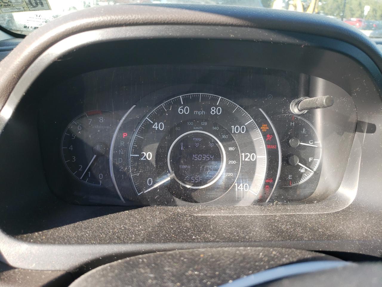 2014 Honda CR-V VIN 5J6RM4H71EL000027 Copart auction photo, front end damage thumbnail 9
