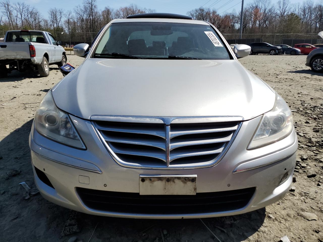 2009 Hyundai Genesis VIN KMHGC46E59U039345 Copart auction photo, side damage thumbnail 5