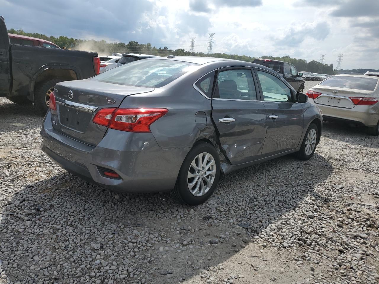 2019 Nissan Sentra VIN 3N1AB7AP4KY432265 Copart auction photo, side damage thumbnail 3