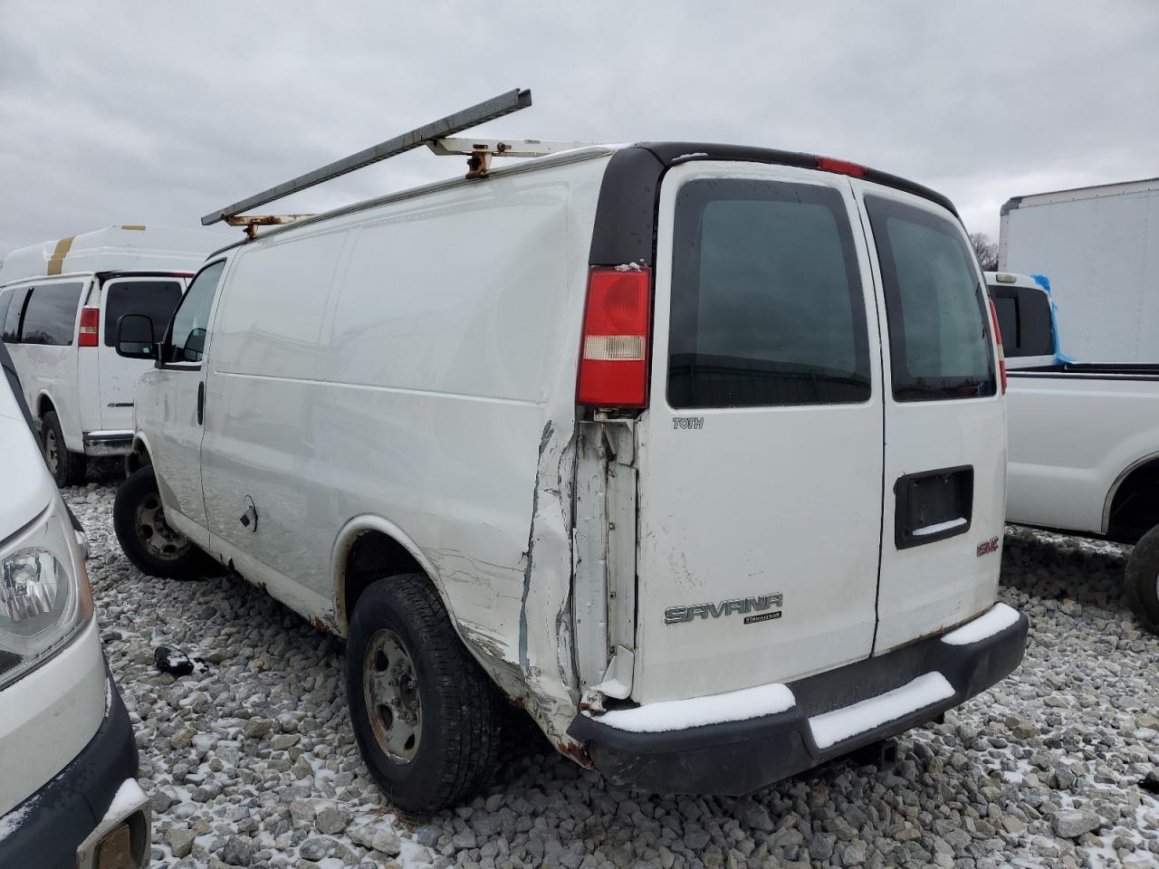 2012 GMC Savana VIN 1GTW7FCA7C1153566 Copart auction photo, rear end / side damage thumbnail 2