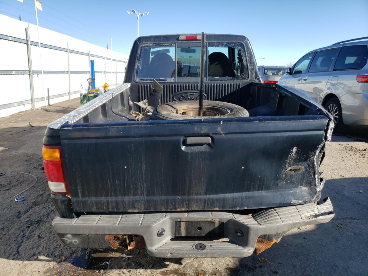 1999 Ford Ranger VIN 1FTZR15V1XPB10175 Copart auction photo, rear end / front end damage thumbnail 6