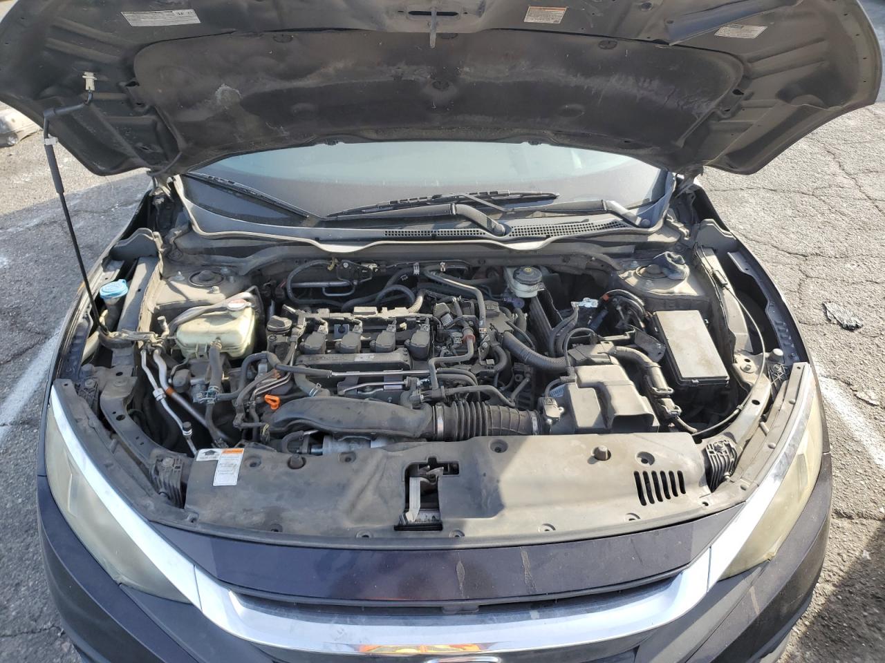 2016 Honda Civic VIN 19XFC1F34GE211583 Copart auction photo, rear end / side damage thumbnail 11