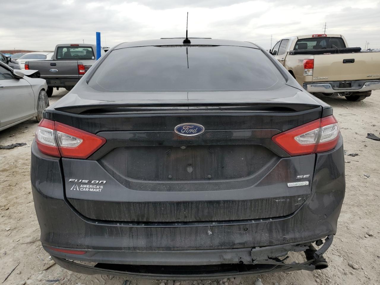2013 Ford Fusion VIN 3FA6P0HR7DR105705 Copart auction photo, rear end / minor dent/scratches damage thumbnail 6