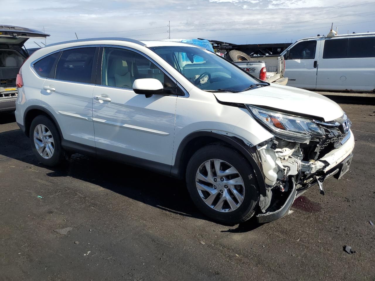 2015 Honda CR-V VIN 5J6RM4H77FL066146 Copart auction photo, front end / rear end damage thumbnail 4