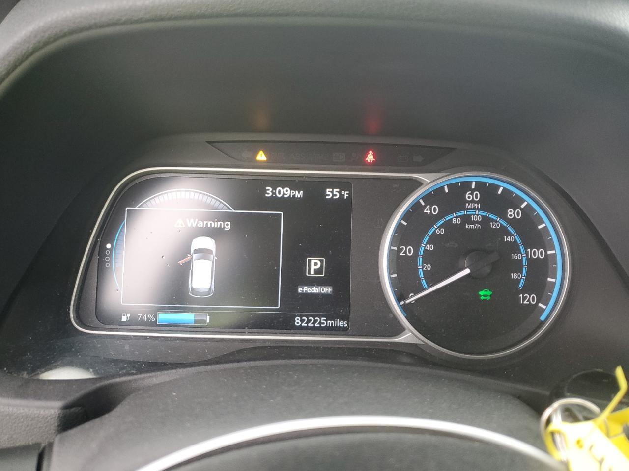 2019 Nissan Leaf VIN 1N4AZ1CP1KC300288 Copart auction photo, side damage thumbnail 9