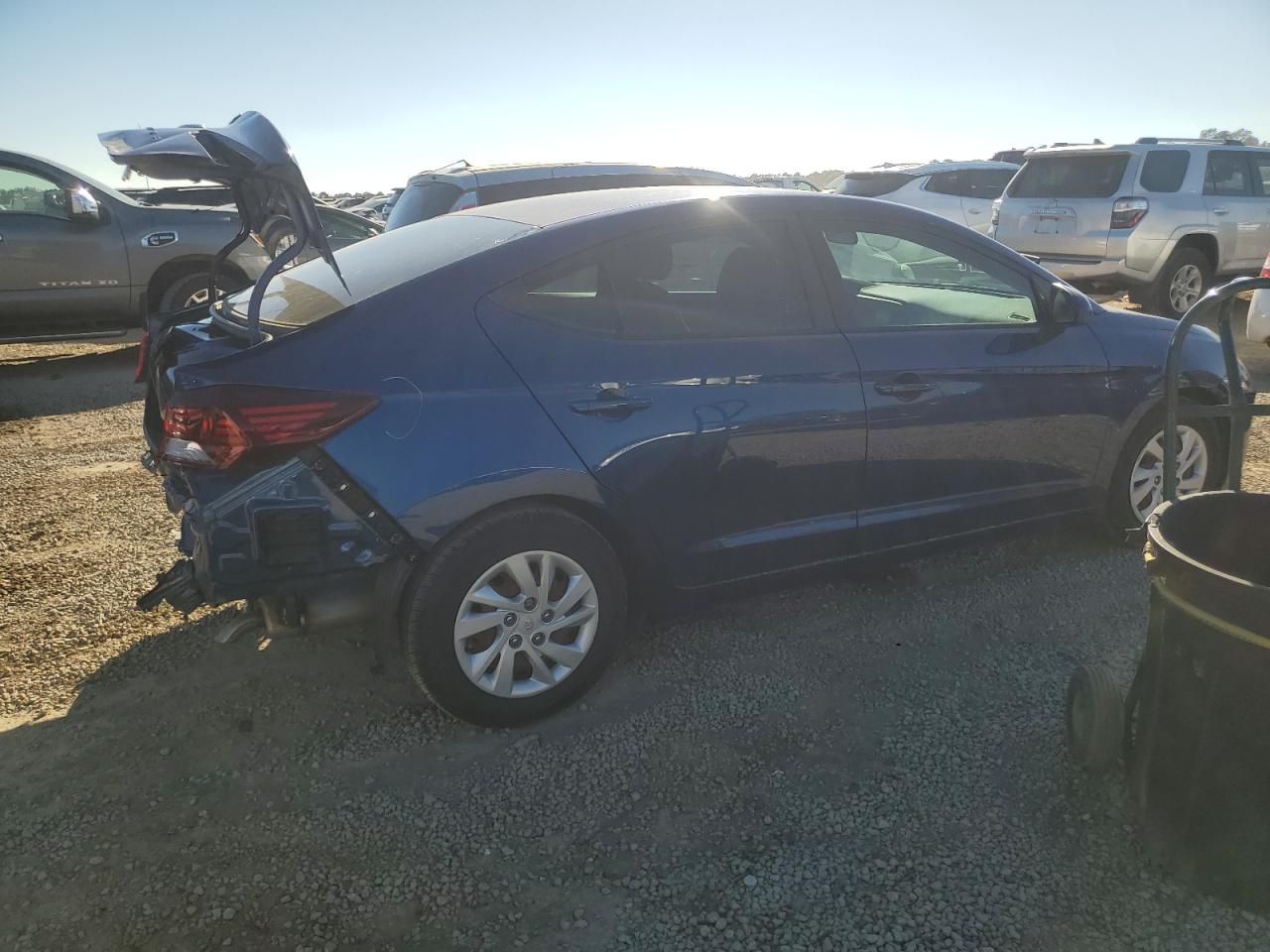 2020 Hyundai Elantra VIN 5NPD74LF4LH537126 Copart auction photo, rear end damage thumbnail 3