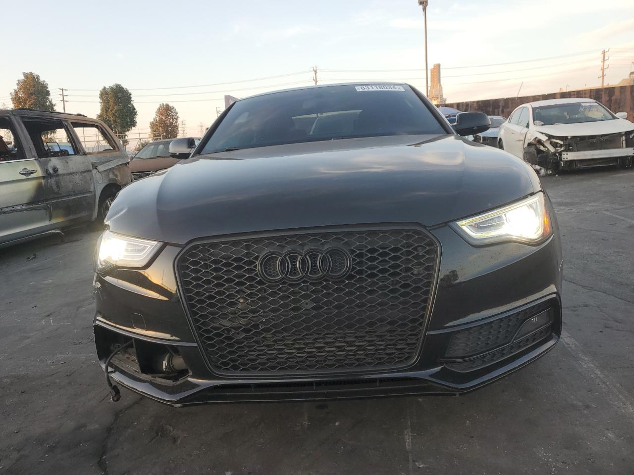 2015 Audi A5 VIN WAUMFAFR7FA024839 Copart auction photo, rear end / front end damage thumbnail 5