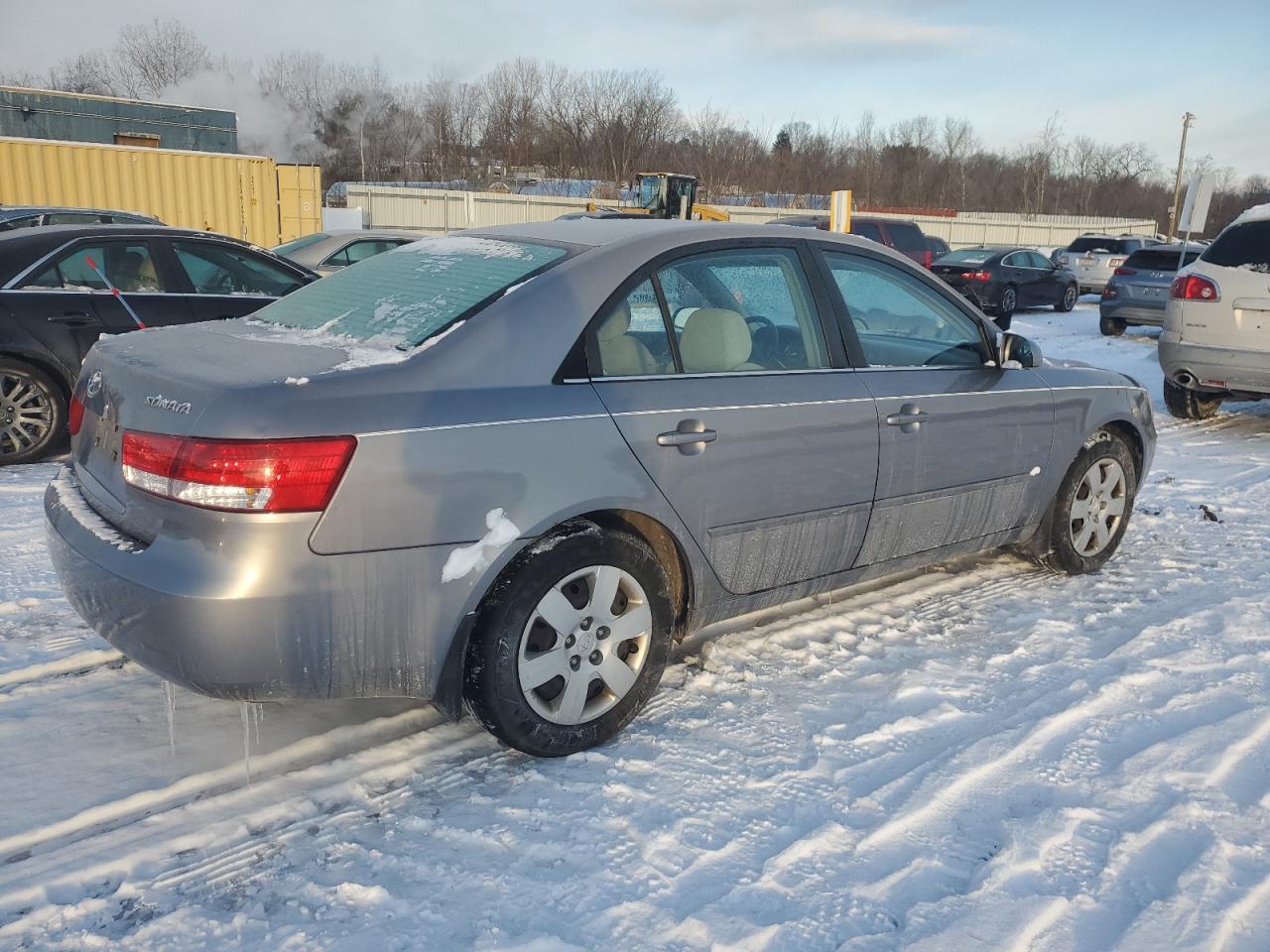 2007 Hyundai Sonata VIN 5NPET46C87H208002 Copart auction photo, front end / side damage thumbnail 3