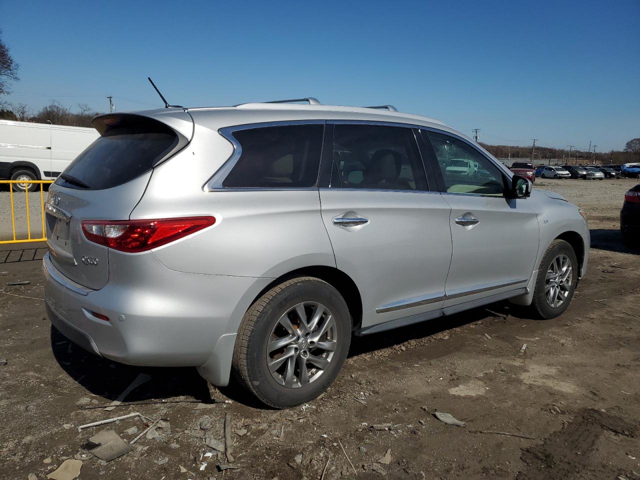 2015 Infiniti QX60 VIN 5N1AL0MM0FC515754 Copart auction photo, front end damage thumbnail 3