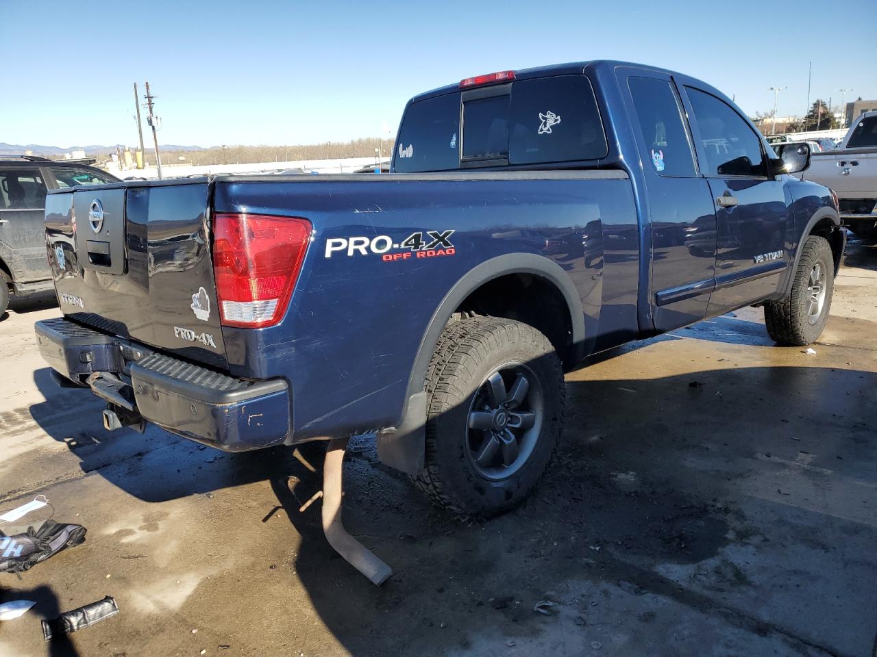2012 Nissan Titan VIN 1N6AA0CC6CN324663 Copart auction photo, front end / hail damage thumbnail 3